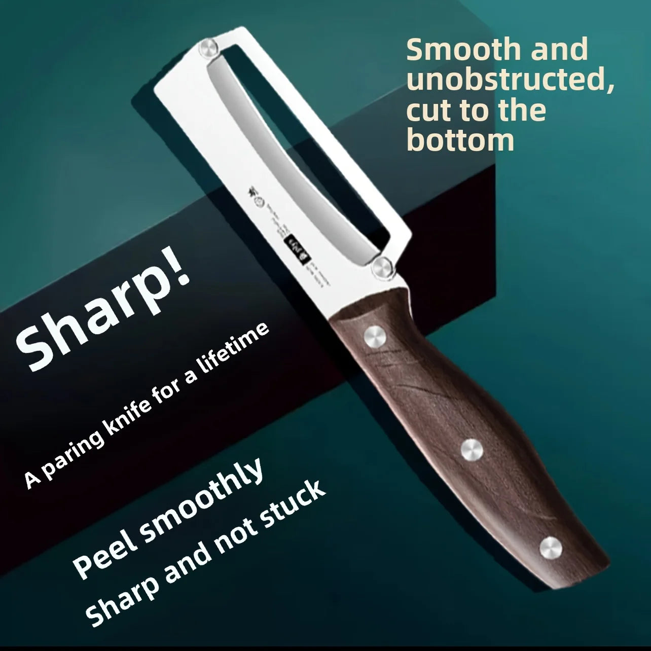 compact stainless steel kitchen peeler stored in drawer