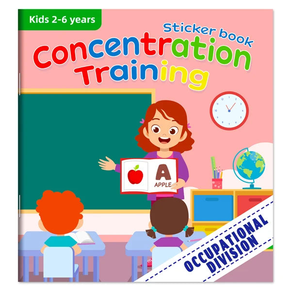 reusable sticker book with cartoon animal scenes
00