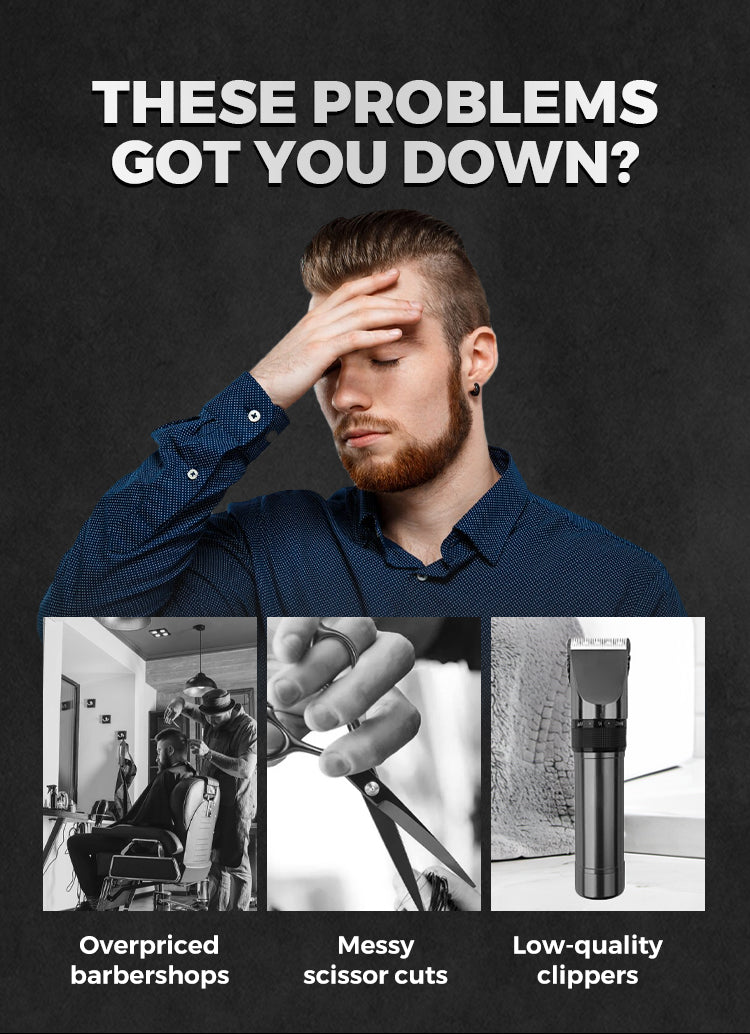 "digital display rechargeable hair cutting machine"