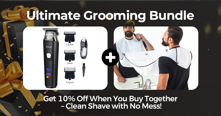 "mens grooming cordless clipper with multiple guides"