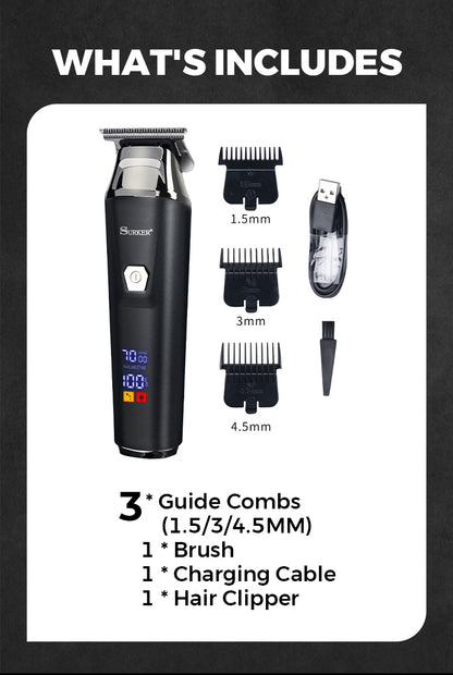 "home haircut electric trimmer portable design"