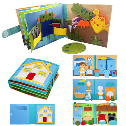montessori busy book quiet activity for toddlers
