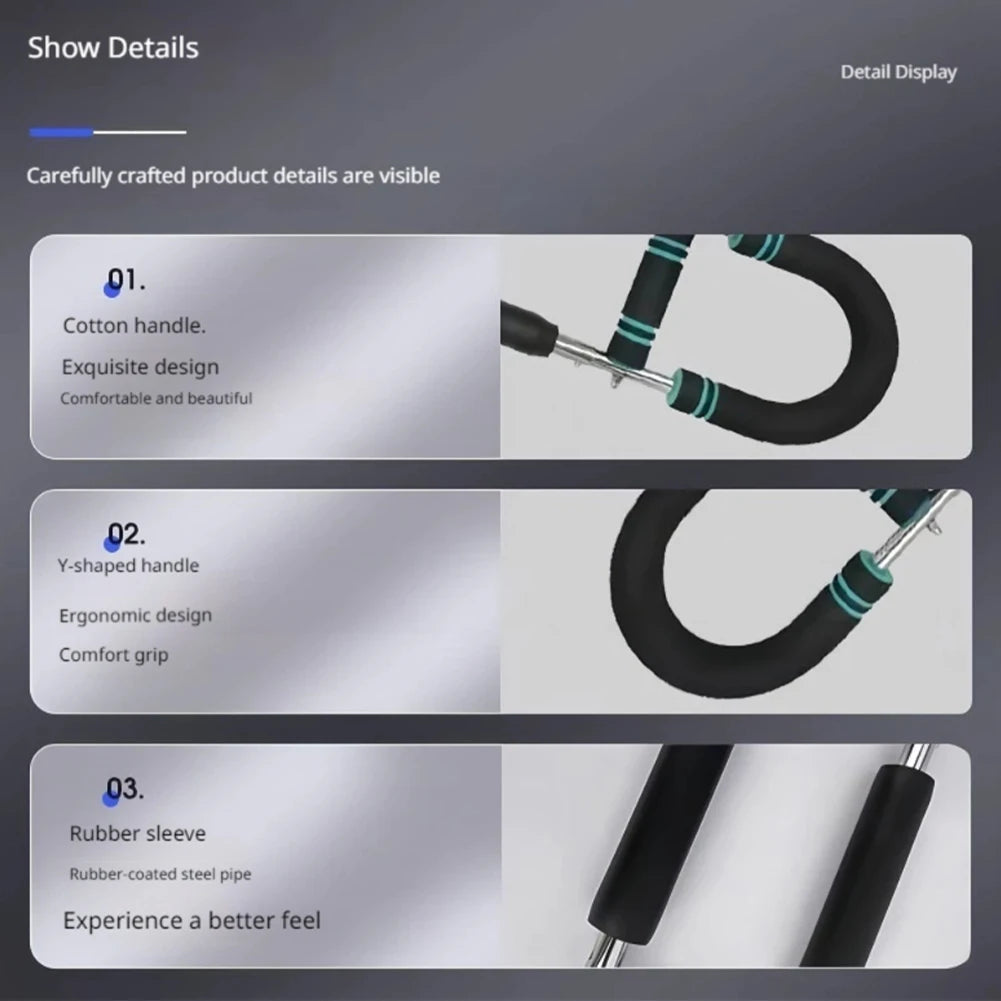 "portable workout bar for chest training"