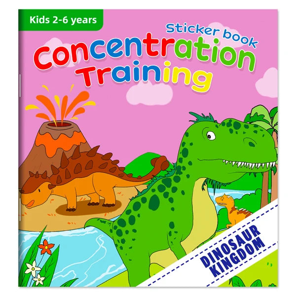 reusable sticker book with cartoon animal scenes
26