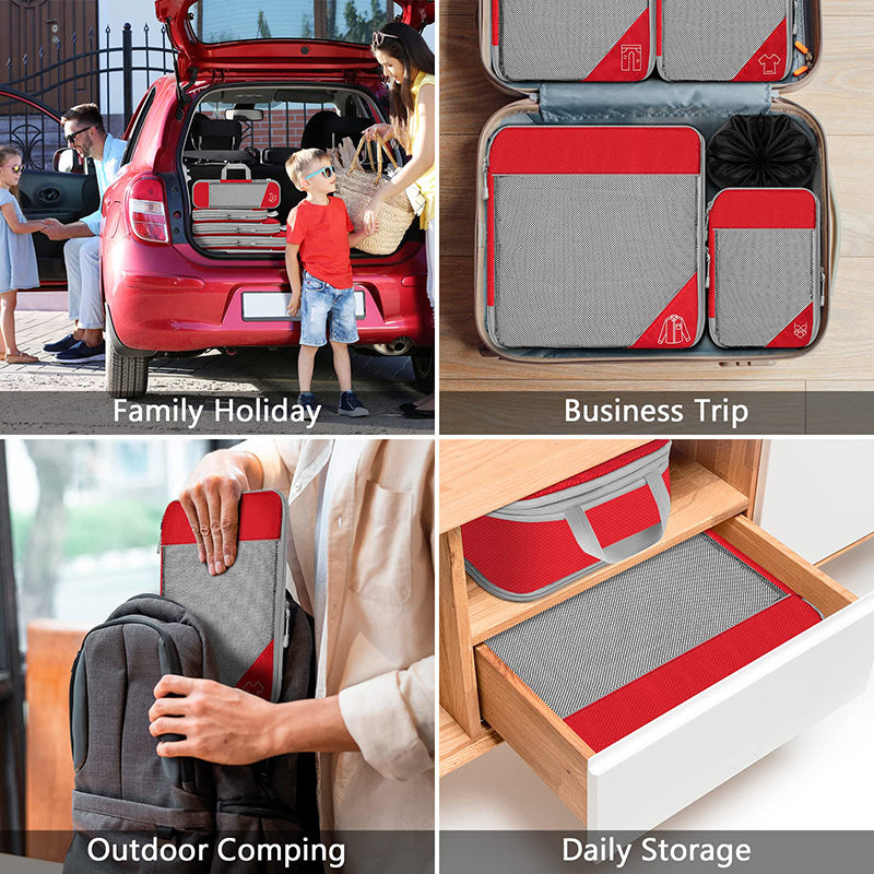 "Lightweight luggage organiser for clothes and shoes"