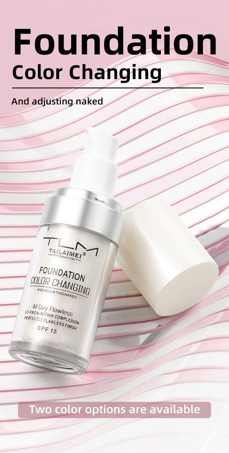 "Makeup foundation that adapts to all skin tones"