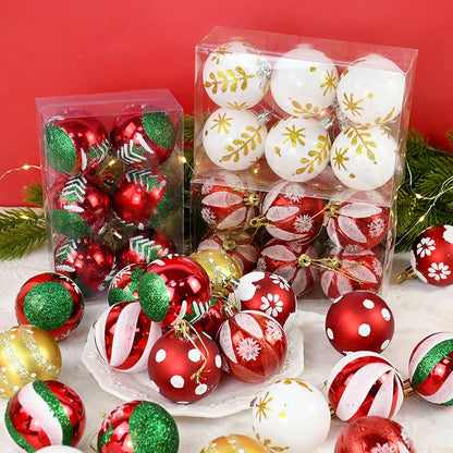 Box of 6 Christmas balls ready for decorating.
