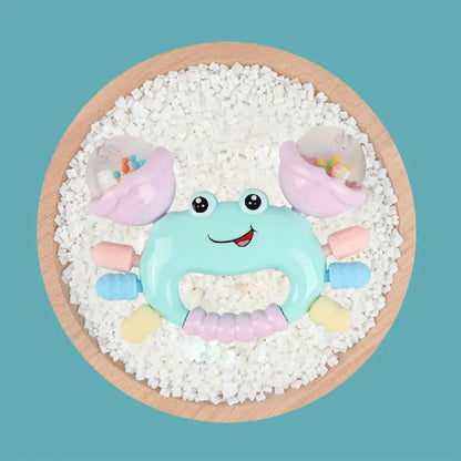 baby crab rattle toy with teether for newborns 4
