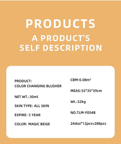 "Makeup foundation that adapts to all skin tones"