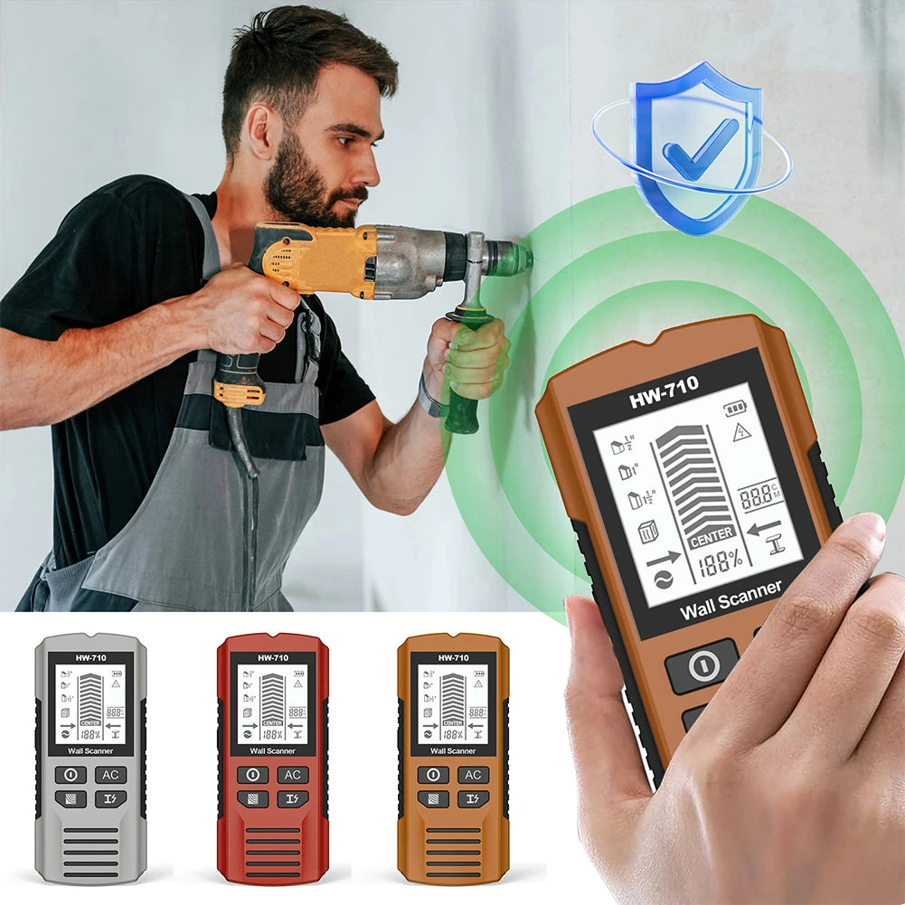 multi-functional wall scanner detecting metal pipes
