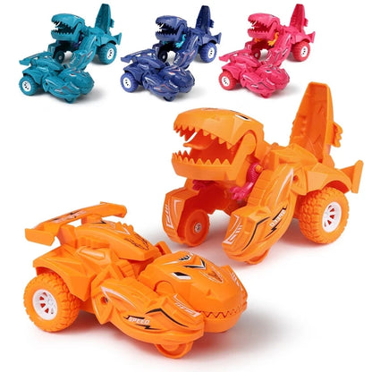 Fun toy car that turns into a dinosaur.