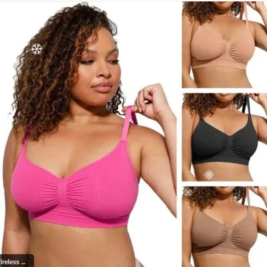 seamless front buckle bra for women
