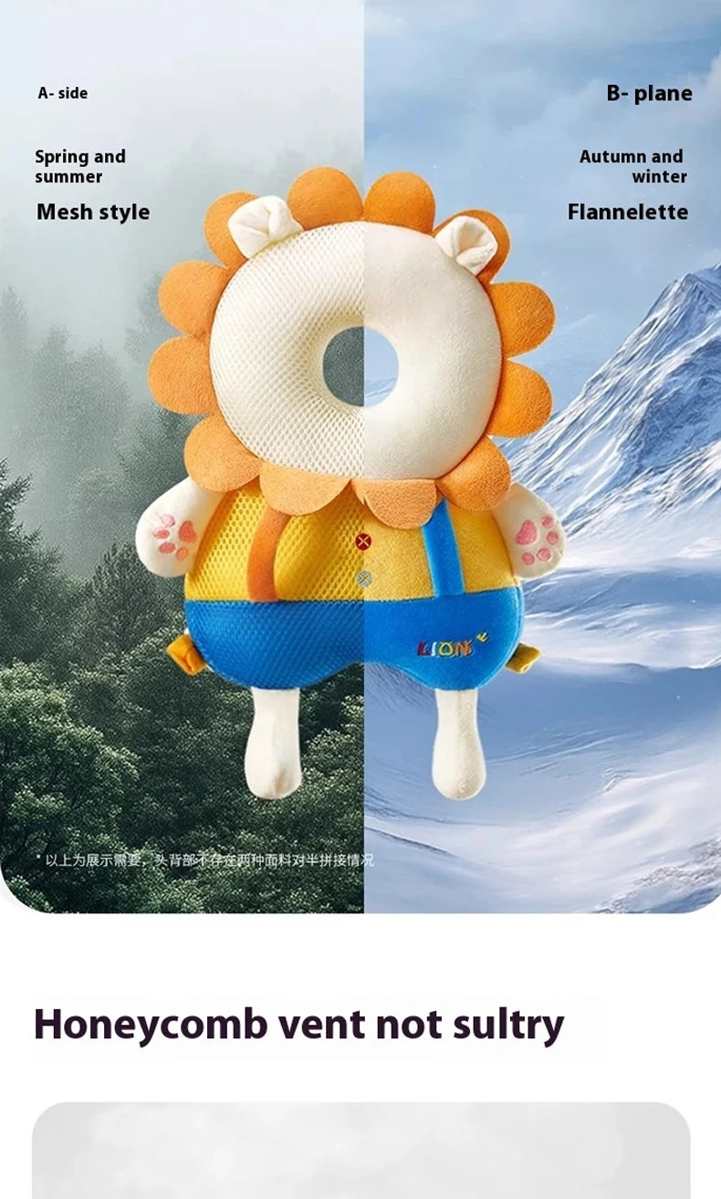 "breathable infant head protection cushion unisex"