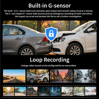 wifi 3 lens dash camera for cars with hd recording
