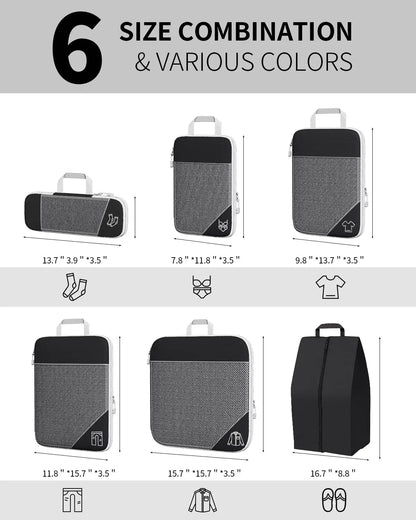 "Lightweight luggage organiser for clothes and shoes"