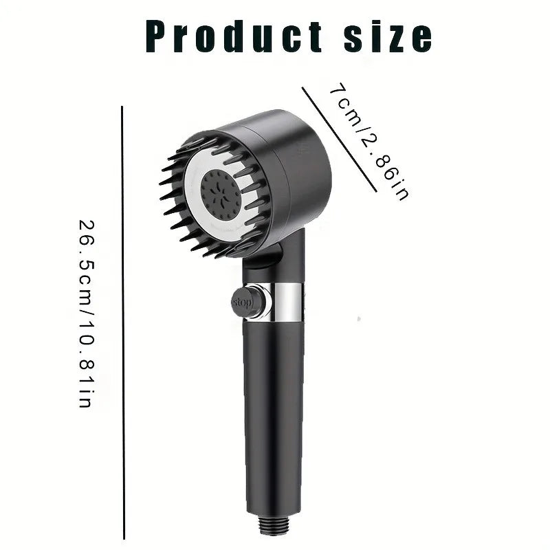 "water saving shower head with filter system"