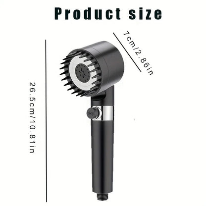 "water saving shower head with filter system"
