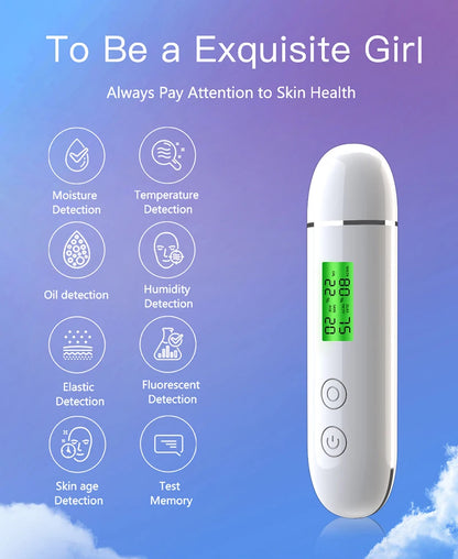 rechargeable acrylic skin detector pen for daily skincare