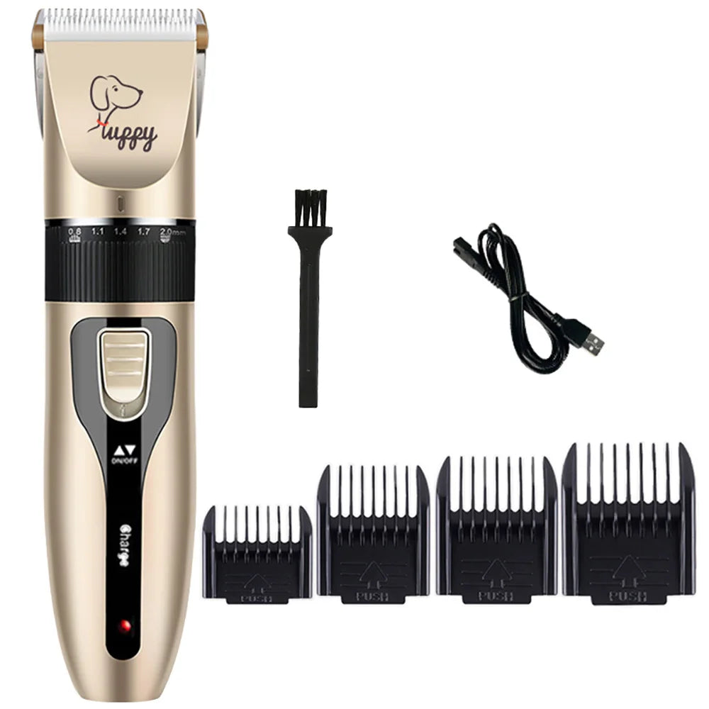 "home grooming kit for dogs and cats rechargeable"