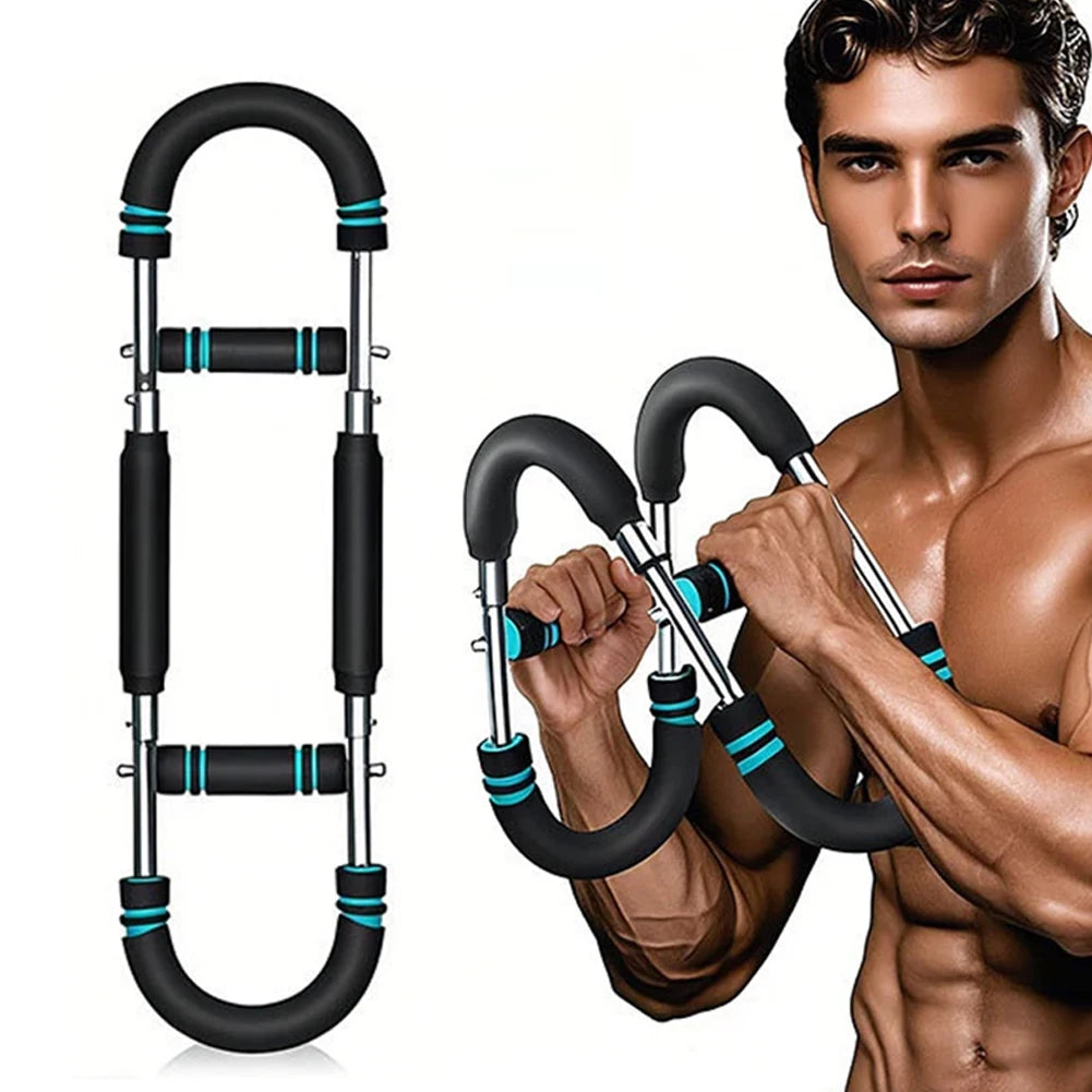 "u-shaped chest trainer adjustable spring bar"