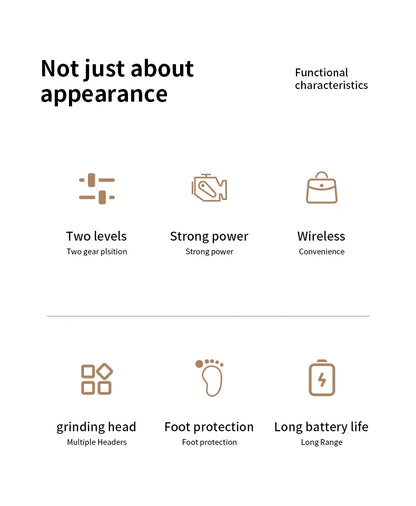 "Electric pedicure grinder for dry feet"