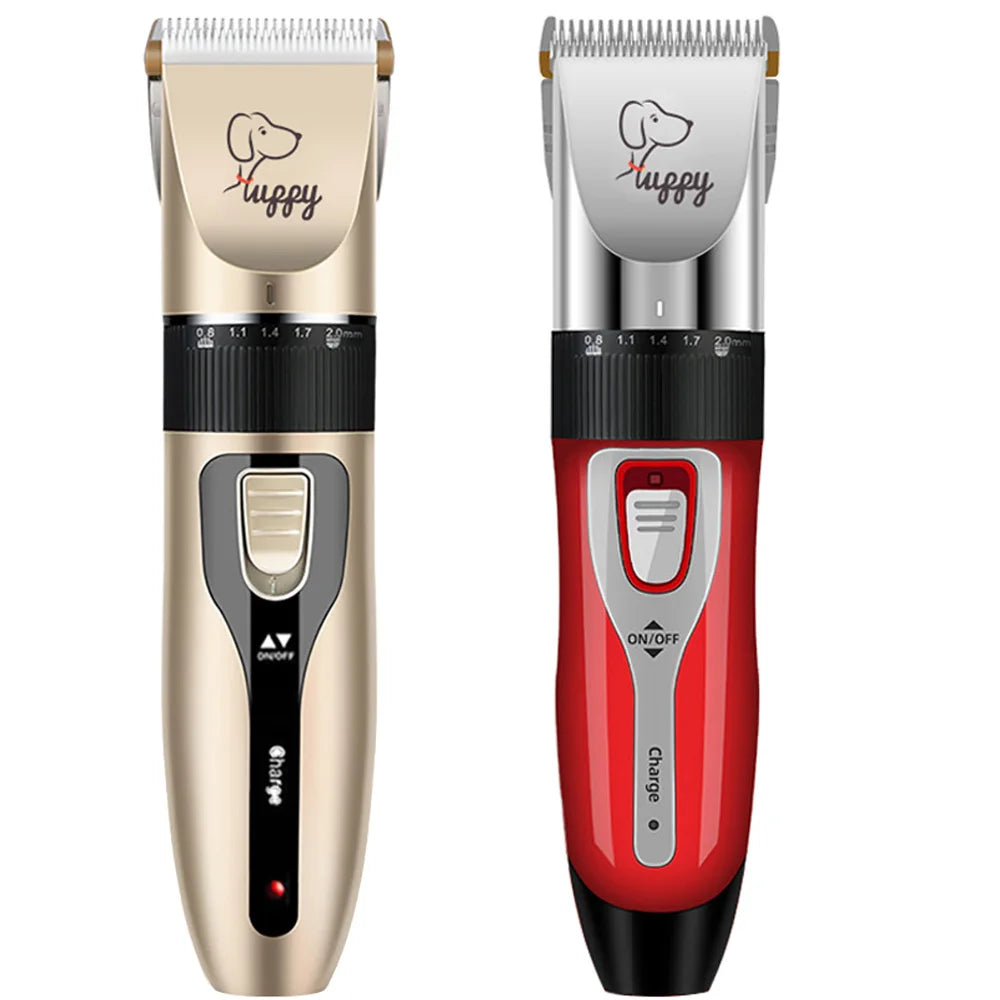 "cordless cat trimmer with comb attachments"