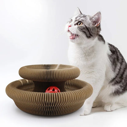 "durable cardboard cat claw scratcher"