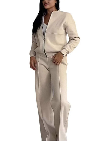 "Long sleeve zip jacket for autumn and winter"