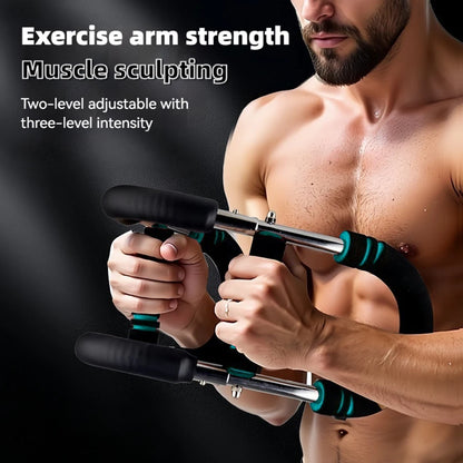 "u-shaped arm trainer with ergonomic foam handle"