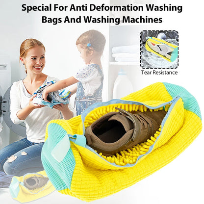 reusable shoe washing bag for trainers and sneakers
