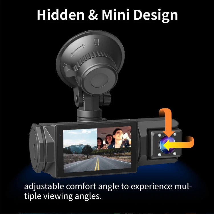 car dvr with audio recording and wide coverage
