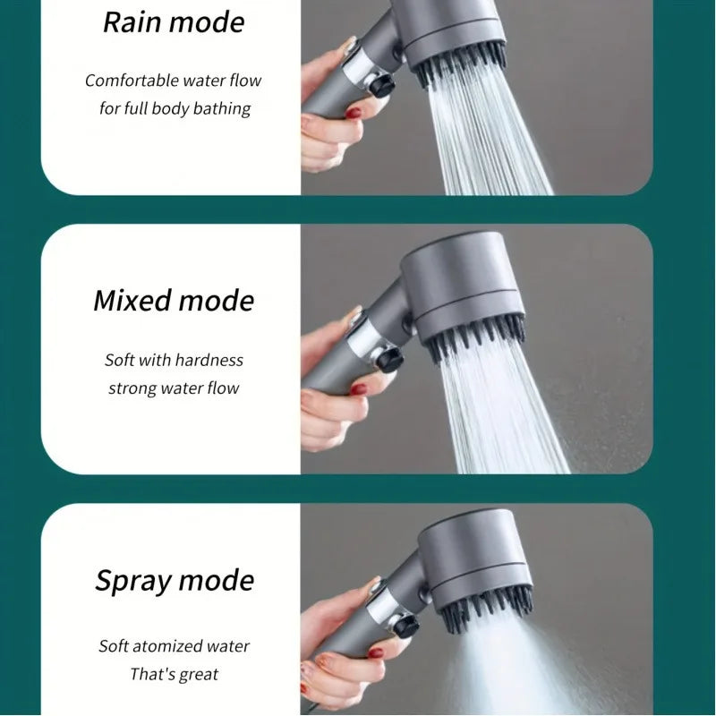 "portable shower head for home and travel"