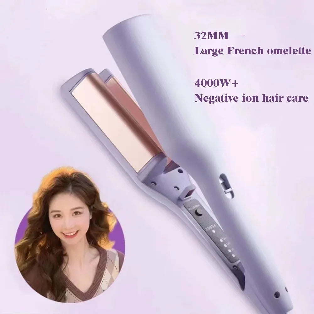 close-up of negative ion ceramic curling iron
