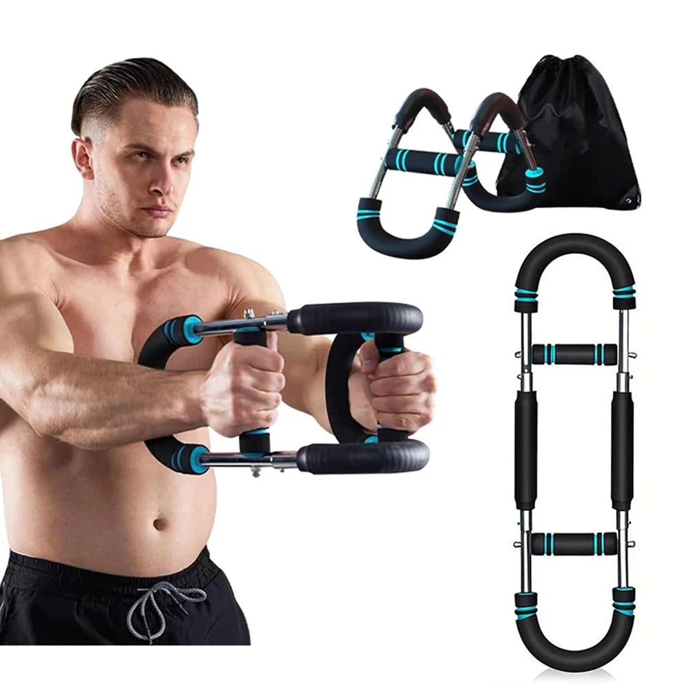 "u-shaped chest trainer adjustable spring bar"