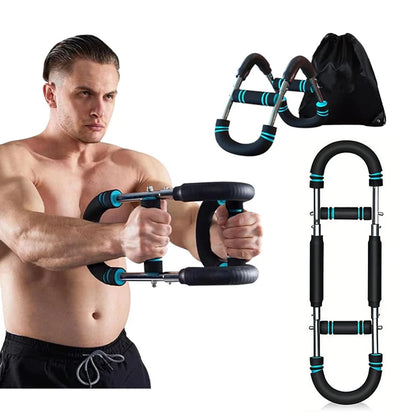 "u-shaped chest trainer adjustable spring bar"