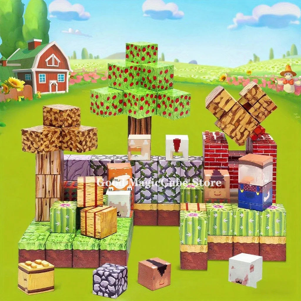 large magnetic world cube set for preschool learning