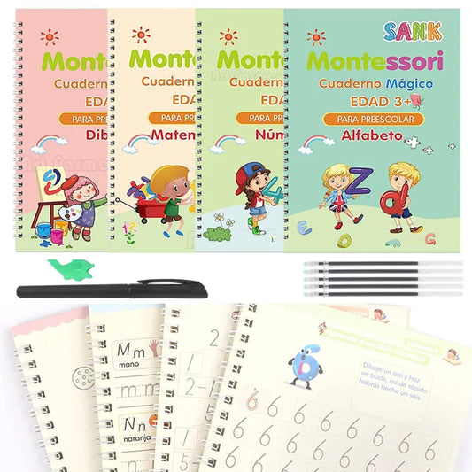 Spanish magic tracing workbook with pen and refills.