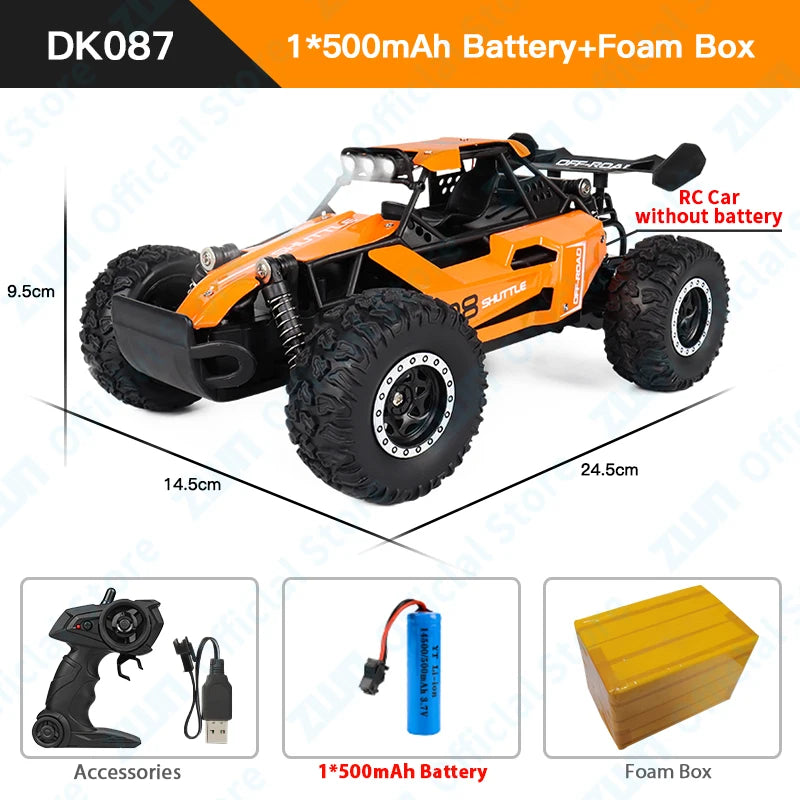 Durable ZWN RC car for Christmas gift packaging.
