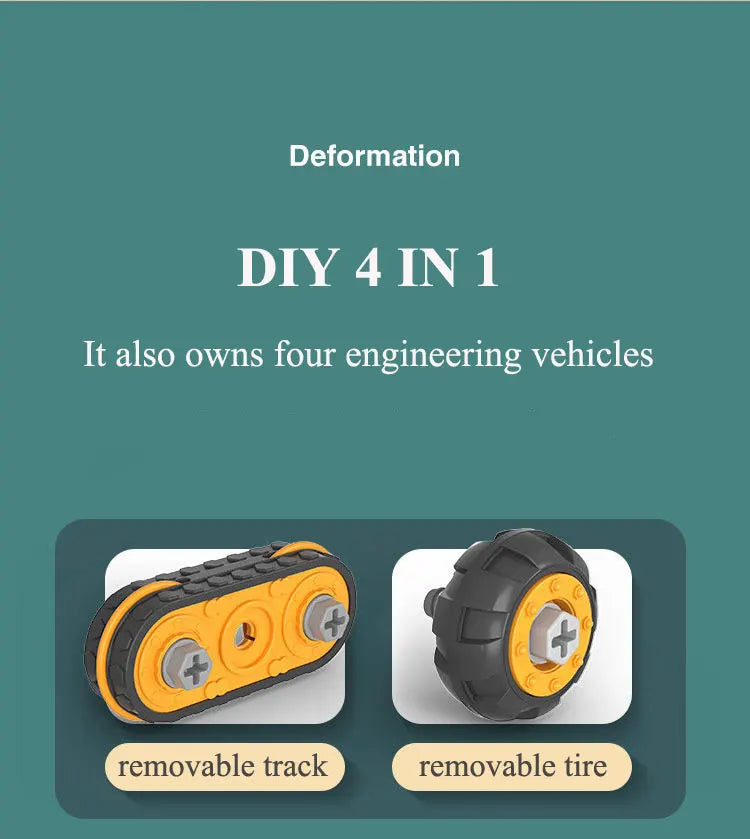 PT: criança brincando com kit de engenharia inspirado no Montessori
