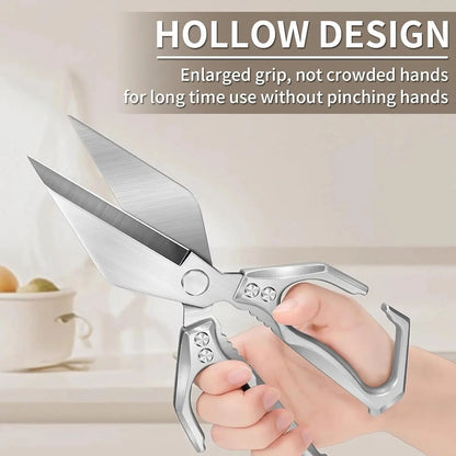"Kitchen food shears stainless steel blades"