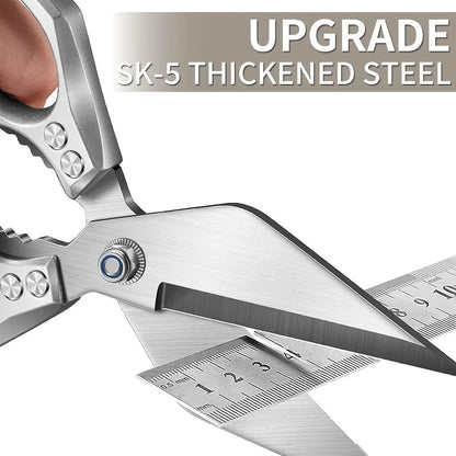 "Strong poultry scissors for chicken thighs and bones"