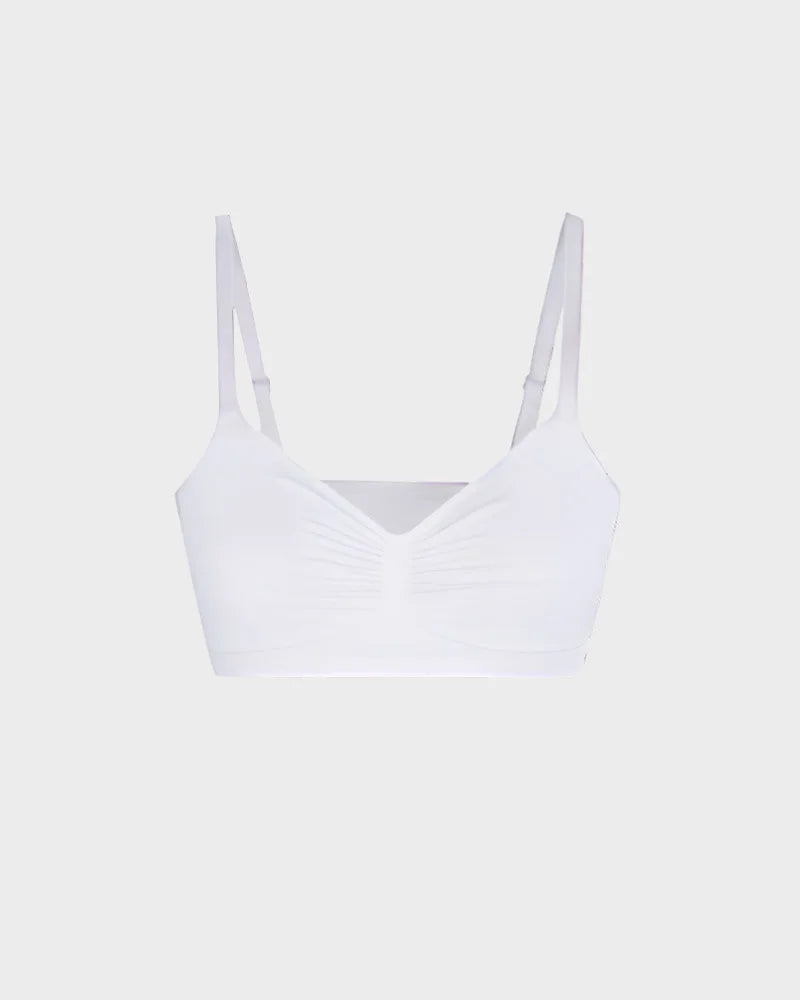 set of seamless bras in five colours and multiple sizes
2