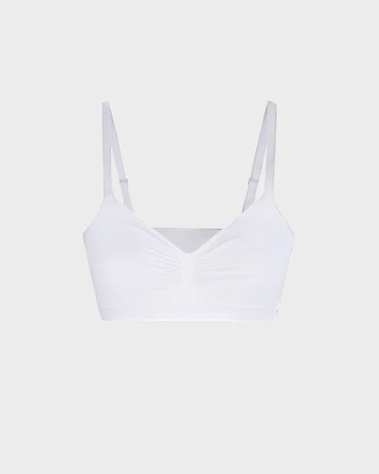 set of seamless bras in five colours and multiple sizes
2