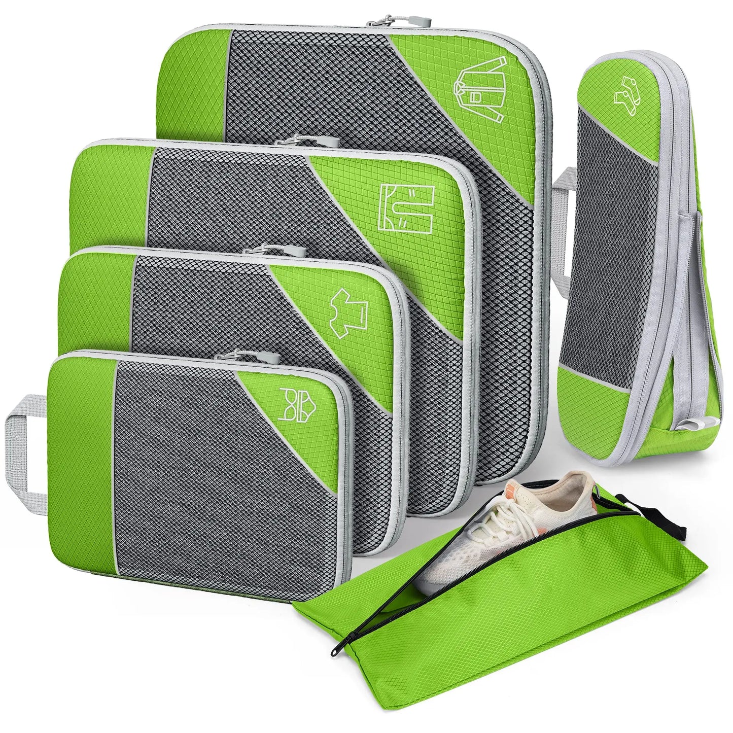 "Lightweight luggage organiser for clothes and shoes"