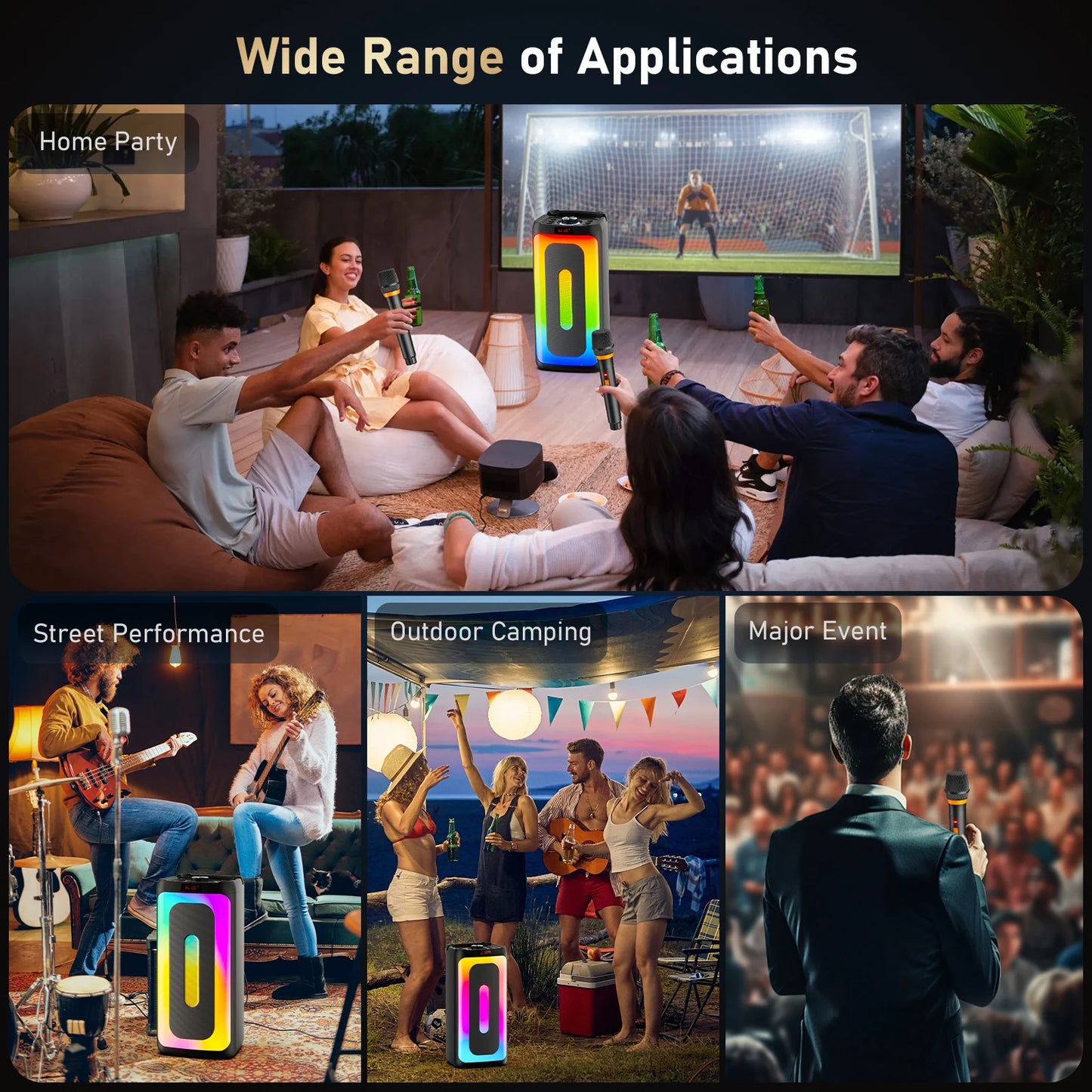 portable karaoke speaker for adults with long battery life