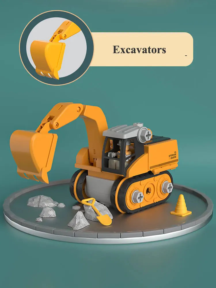 durable abs plastic take apart toy vehicle for children
