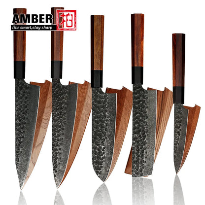 luxury kitchen knife set with gift box packaging