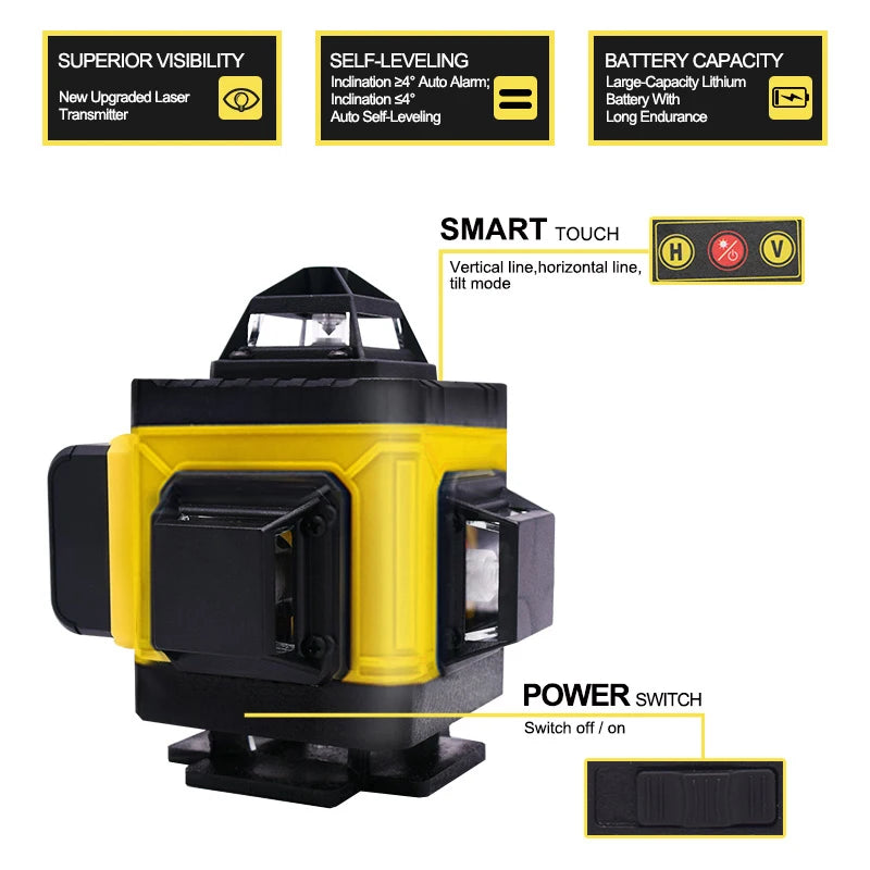 360 degree self levelling laser tool for construction
