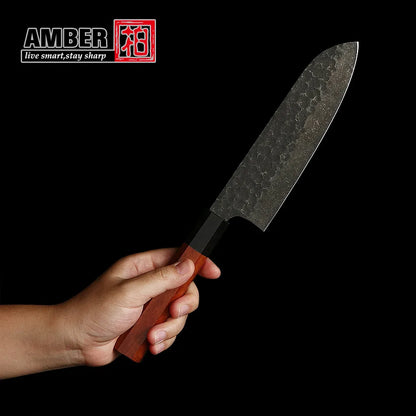 premium 440c carbon steel kitchen knife set polished finish