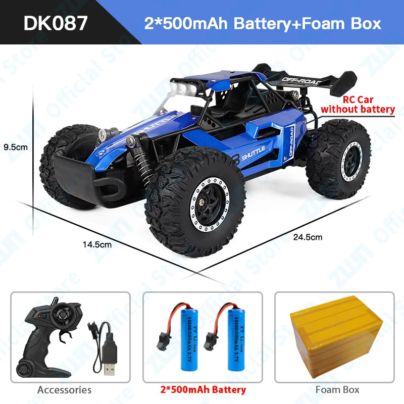 Durable ZWN RC car for Christmas gift packaging.